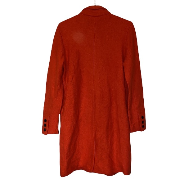 Rachel Zoe wool orange long blazer jacket small - Picture 6 of 6